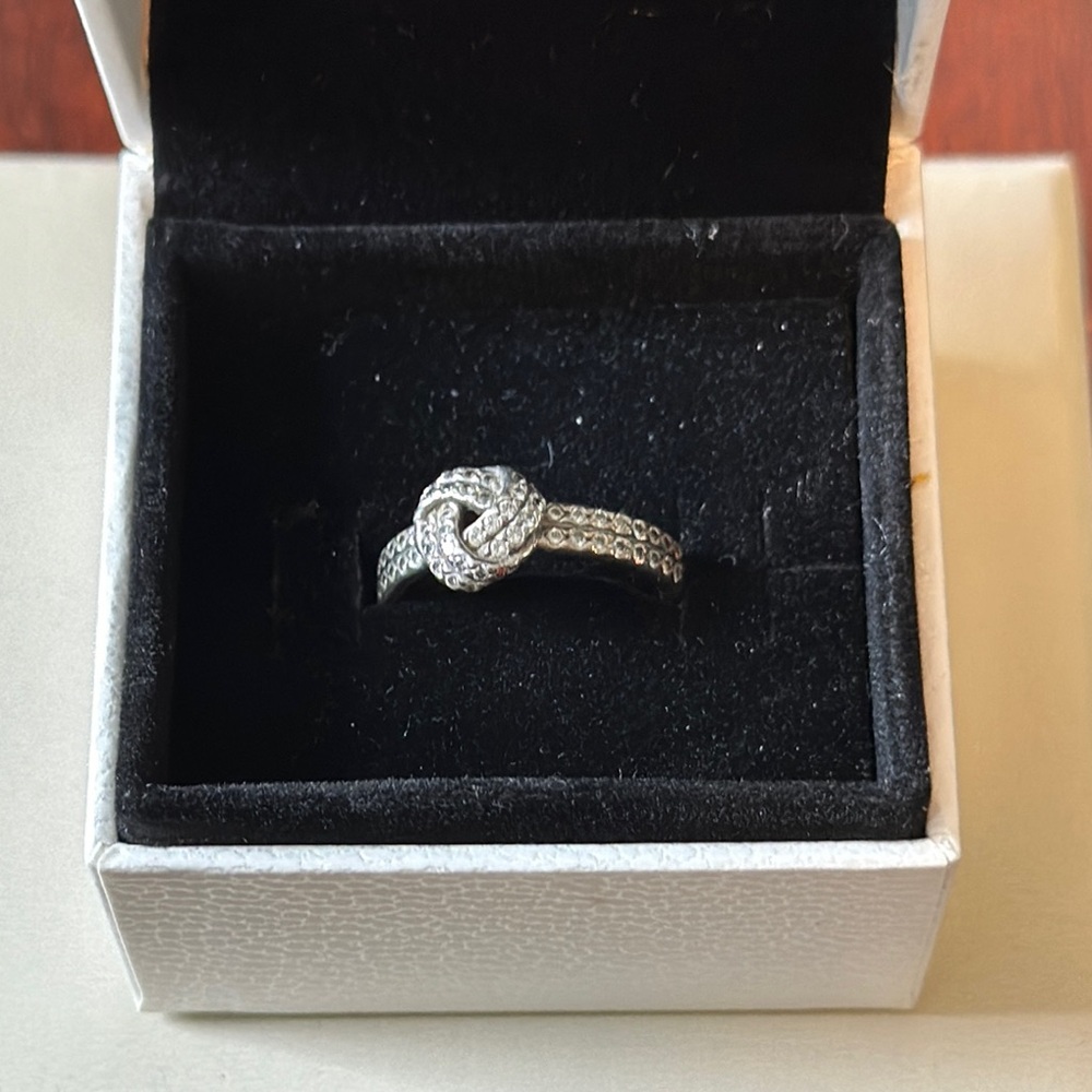 Silver Knot Ring - image 2